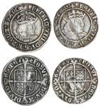 Henry VIII (1509-47), second coinage, Groats (2), 2.42g, m.m. rose, henric viii di g r agl z france,