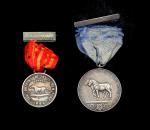 Lot of (2) Equestrian and Work Horse Award Medals. By Tiffany & Co. Silver. About Uncirculated.