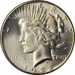 1928 Peace Silver Dollar. MS-65+ (PCGS). CAC.