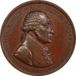 Circa 1800 Westwood Medal. Second Reverse. Musante GW-83, Baker-80A. Copper, Bronzed. MS-63 (PCGS).