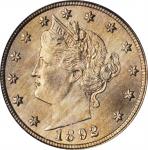 1892 Liberty Head Nickel. MS-66 (PCGS).
