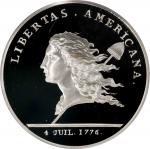 Two-Piece Set of "1781" (2004) Libertas Americana Medals. Modern Paris Mint Dies. Silver. Proof-69 D
