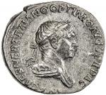 Ancients. ROMAN EMPIRE: Trajan, 98-117 AD, AR denarius (3.67g), Rome, [116], S-3150, laureate bust r