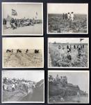 1940年代中国解放区或解放初期民兵及劳动人民老照片7 枚. 较少见.