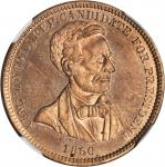 1860 Abraham Lincoln. DeWitt-AL 1860-51. Copper Nickel. 27 mm. MS-65 PL (NGC).