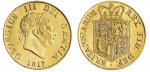 Great Britain. George III (1760-1820). Last or New Coinage. Half Sovereign, 1817. Laureate, short-ha