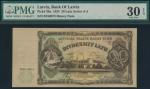 Latvia; 1935, "Bank of Latvia", 20 Latu, P.#30a, sn. B150873, VF.(1) PMG VF30 EPQ
