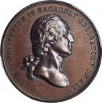 1861 U.S. Mint Oath of Allegiance Medal. Bronze. 30 mm. Musante GW-476, Baker-279B, Julian CM-2. MS-