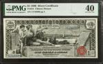 Fr. 224. 1896 $1 Silver Certificate. PMG Extremely Fine 40.