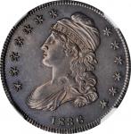 1836 Capped Bust Half Dollar. Lettered Edge. O-101. Rarity-1. MS-64 (NGC).