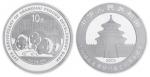 2013年上海浦东发展银行成立20周年熊猫纪念银币1盎司 NGC MS 70