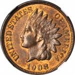 1908 Indian Cent. MS-65 RB (NGC).
