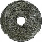 FRENCH INDO-CHINA. 1/2 Cent, 1940 Zinc.