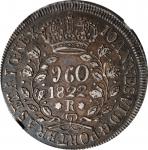 BRAZIL. 960 Reis, 1822-R. Rio de Janeiro Mint. Joao VI. NGC AU-53.
