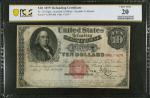 Fr. 214. 1879 $10 Refunding Certificate. PCGS Banknote Very Fine 20.