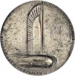 1933 General Motors 25th Anniversary Medal. Silver-Plated Bronze. 76 mm. By Norman Bel Geddes. MS-62