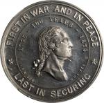 1876 Isaac F. Woods Washington Monument Medal. First Reverse. Musante GW-833, Baker-321B, HK-Unliste