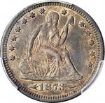 1873-CC Liberty Seated Quarter. Arrows. Briggs 1-A, the only known dies. AU Details--Cleaned (PCGS).