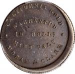 Undated (1849) Moran & Clark $10 Die Trial. K-1. Rarity-7+. Copper. Reeded Edge--Misaligned Dies--EF