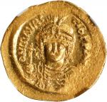 MAURICE TIBERIUS, 582-602. AV Solidus (4.44 gms), Constantinople Mint, 1st Officina, ca. 583/4-602. 