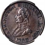 1783 (ca. 1820) Military Bust Copper. Musante GW-109, Baker-4, Vlack 4-D, W-10180. Rarity-5 (for the