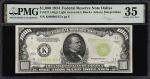 Fr. 2211-Klgs. 1934 Light Green Seal $1000 Federal Reserve Note. Dallas. PMG Choice Very Fine 35.