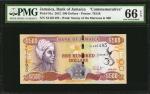 JAMAICA. Bank of Jamaica. 500 Dollars, 2012. P-91a. Commemorative. PMG Gem Uncirculated 66 EPQ.