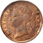 1897年海峡殖民地1分。STRAITS SETTLEMENTS. Cent, 1897. Victoria. PCGS MS-62 Red Brown Gold Shield.