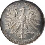 GERMANY. Frankfurt. Gulden, 1861. Free City. PCGS MS-64 Gold Shield.
