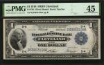 Fr. 720. 1918 $1  Federal Reserve Bank Note. Cleveland. PMG Choice Extremely Fine 45.