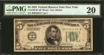 Fr. 1950-B*. 1928 $5  Federal Reserve Star Note. PMG Very Fine 20.