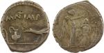 ROMAN IMPERATORIAL PERIOD: Mark Antony, AR quinarius (1.74g), military mint in Transalpine Gaul, 43 