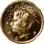 IRAN. 5 Pahlavi, MS 2536 (1977). Tehran Mint. Mohammad Reza Pahlavi. NGC MS-65.