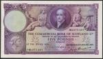 Commercial Bank of Scotland, £5 1951, serial number 16L 075 407, lilac, Lord Cockburn at centre flan
