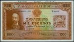 MOZAMBIQUE. Banco Nacional Ultramarino. 1000 Escudos, 1941. P-79s. Specimen. PMG Choice Uncirculated