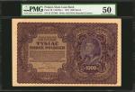 POLAND. State Loan Bank. 1000 & 5000 Marek, 1919. P-22b, 29 & 31. PMG Choice Extremely Fine 45 to Ab