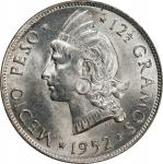DOMINICAN REPUBLIC. 1/2 Peso, 1952. PCGS MS-64.