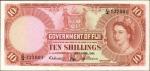 FIJI. Government of Fiji. 5 & 10 Shillings, and 1 Pound, 1961-62. P-51, 52, & 53. Choice About Uncir