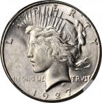1927-S Peace Silver Dollar. MS-65 (NGC).