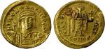 BYZANTINE EMPIRE: Maurice Tiberius, 582-602, AV solidus (4.48g), Constantinople, S-476, DN TIBER MAV