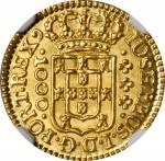 BRAZIL. 1000 Reis, 1752-(L). Lisbon Mint. Jose I. NGC MS-68+.