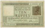 Banknotes – India. Government of India: 10-Rupees, first issue, ND (c.1925), serial no.F88 428843, K