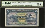 TRINIDAD & TOBAGO. Mixed Banks. 1 Dollar, 1939. P-5b & 27a. PMG Choice Very Fine 35.