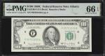 Fr. 2166-F. 1969C $100 Federal Reserve Note. Atlanta. PMG Gem Uncirculated 66 EPQ.