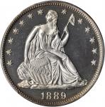 1889 Liberty Seated Half Dollar. Proof-67 Cameo (PCGS). CAC.