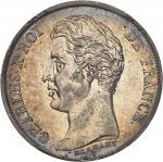 FRANCECharles X (1824-1830). 1 franc 1828, B, Rouen.
