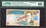 JORDAN. Central Bank of Jordan. 50 Dinars, 1999. P-33s. Specimen. PMG Superb Gem Uncirculated 68 EPQ