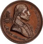 Circa 1883 George Washington medal by George T. Morgan. Uniface. Musante GW-1008A, Baker-457G, Obver