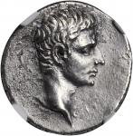 AUGUSTUS, 27 B.C.- A.D. 14. AR Denarius (3.61 gms), Rome Mint, ca. 16 B.C. NGC Ch EF, Strike: 4/5 Su