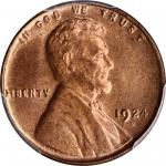 1924-D Lincoln Cent. MS-65+ RD (PCGS).